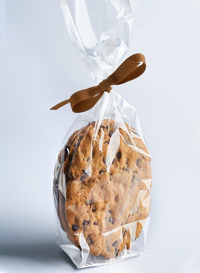 Morepack Gusseted Flat Bottom Cellophane Bags with Paper Insert 50Pcs 5x3x12 Inches Gusseted Cello Bags - Image 4